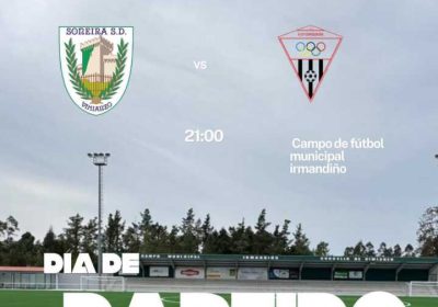 Cartel del partido amistoso sénior Soneira SD vs UD Cerqueda en Vimianzo, 21 de agosto de 2026