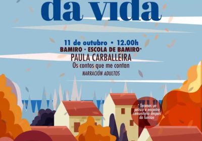Cartel de A costa da vida con Paula Carballeira en Bamiro, 11 de octubre de 2026