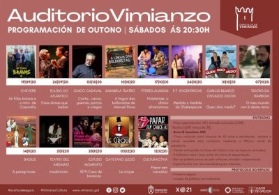 Programación de otoño - Auditorio de Vimianzo