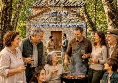 Cartel de la Romería de Santa Margarita de Muíño 2026 en Zas