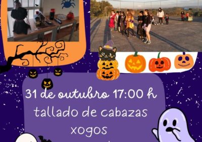 Cartel del Samaín de Rececinde 2026: cabazas, xogos, merenda e magosto na Casa do Cotón