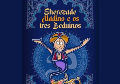 Cartel de la obra Sherezade, Aladino e os tres Beduínos de Teatro dos Ghazafelhos en el Hórreo de Carnota, el 29 de julio de 2026