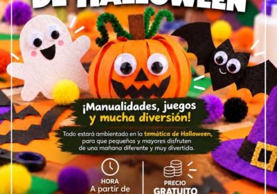 Cartel del Taller de Halloween en Camping Costa da Morte
