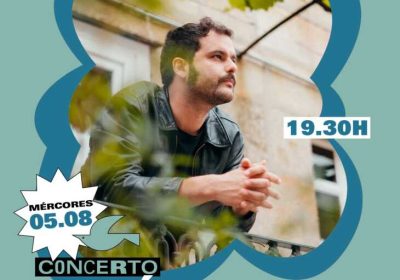 Cartel del concierto de Tomás Porteiro en Lagomar Camping el 5 de agosto de 2026