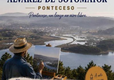 Cartel del VIII Certamen Internacional de Pintura al Aire Libre Fernando Álvarez de Sotomayor en Ponteceso, el 19 de julio de 2026