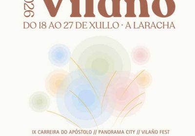 Cartel de Vilaño 2026, programa de fiestas y actividades del 18 al 27 de julio en A Laracha