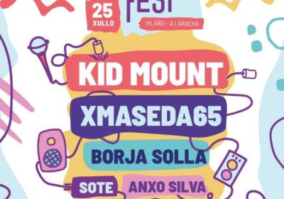 Cartel del Vilaño Fest del 25 de julio de 2026 en Vilaño, A Laracha