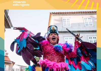 Cartel de Acrocircus de Fundación Tchyminigagua en Vimiansol 2026, el 11 de julio en Vimianzo