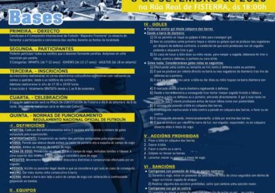 Cartel del X Campeonato Internacional de Futbolín Alejandro Finisterre en Fisterra, 8 de septiembre de 2026