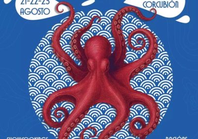 Cartel das Xornadas Gastronómicas da Confraría de Pescadores de Corcubión, 21, 22 e 23 de agosto de 2026
