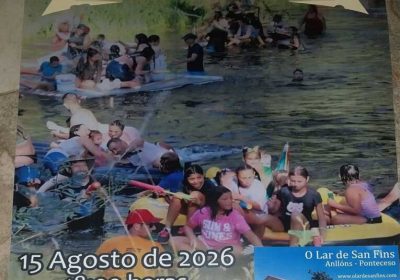 Cartel de la XVII Baixada Ajárrate a lo que Poidas en Anllóns, Ponteceso