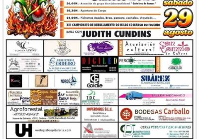 Cartel da XXII Festa do Pichorro de Cances 2026, o sábado 29 de agosto, con música tradicional, gastronomía e baile.