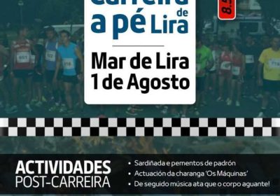 Cartel de la XXXI Carreira a Pé de Lira 2026 en Mar de Lira