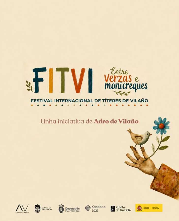 Cartel del FITVI 2026, Festival Internacional de Títeres de Vilaño – Entre verzas e monicreques