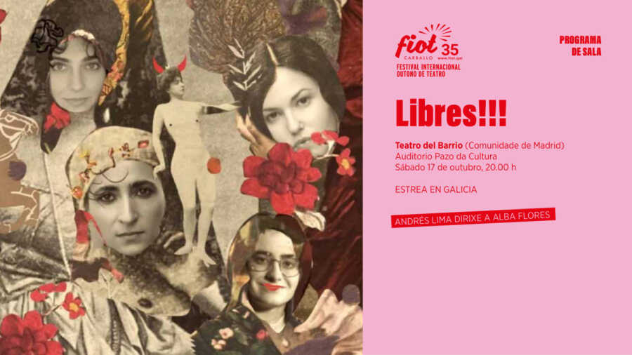 Cartel de Libres!!!, de Teatro del Barrio, en el FIOT 2026 de Carballo