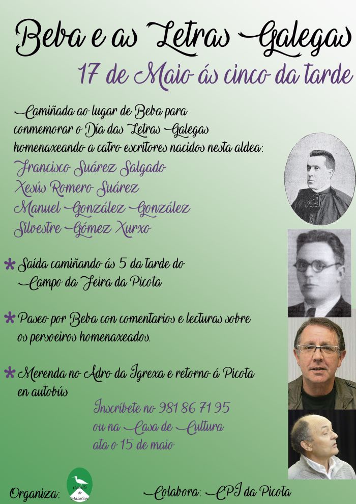 Mazaricos homenajea a sus escritores con una ruta de senderismo en el Día de las Letras Gallegas