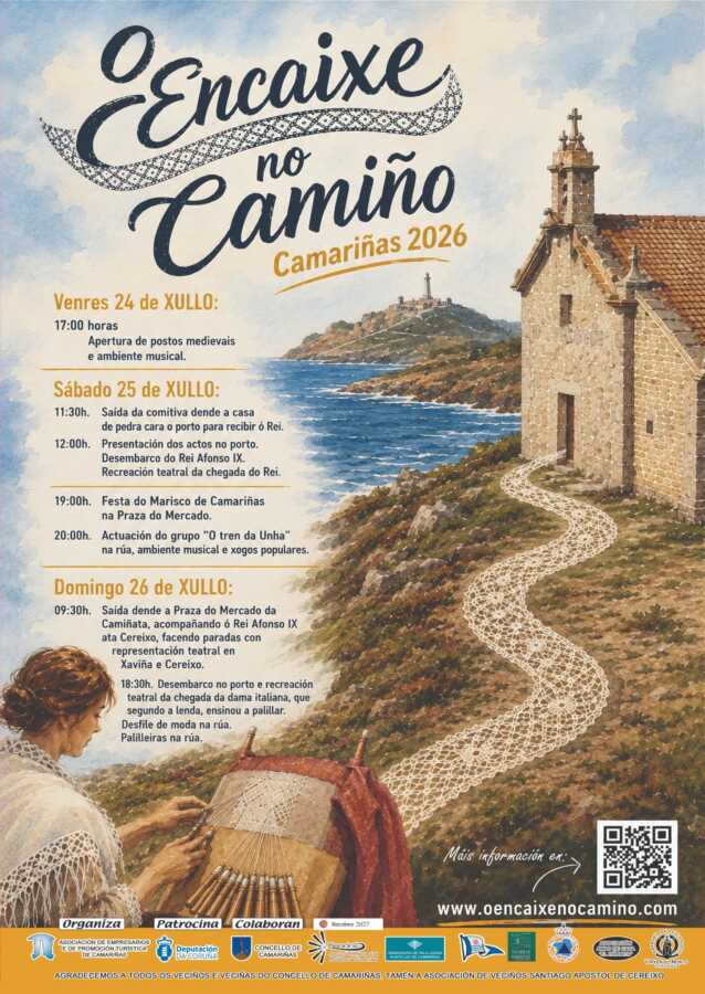 Cartel de O Encaixe no Camiño Camariñas 2026