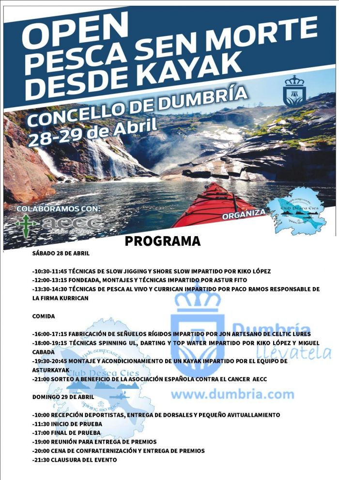 Open De Pesca Sin Muerte En Kayak Ayuntamiento De Dumbria 1524650756