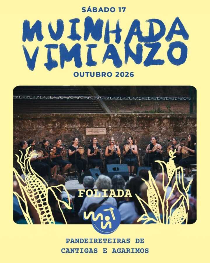 Pandeireteiras de Cantigas e Agarimos na foliada da Muiñada de Vimianzo 2026