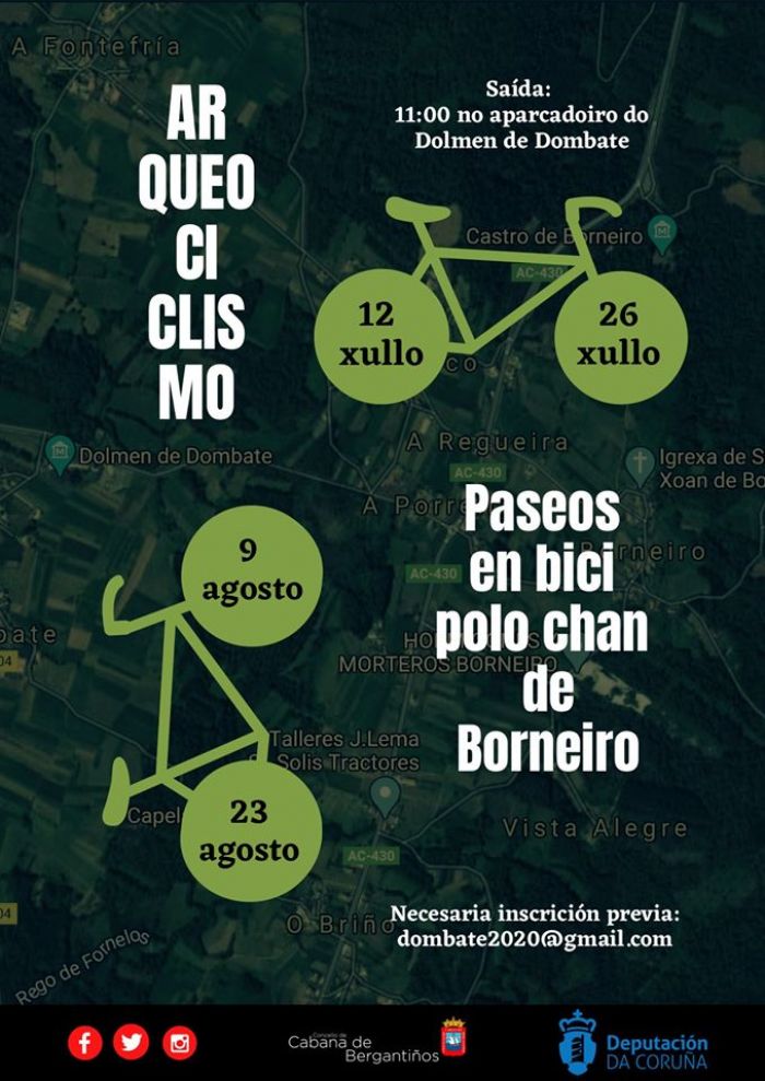 Paseos en bici por el suelo de Borneiro
