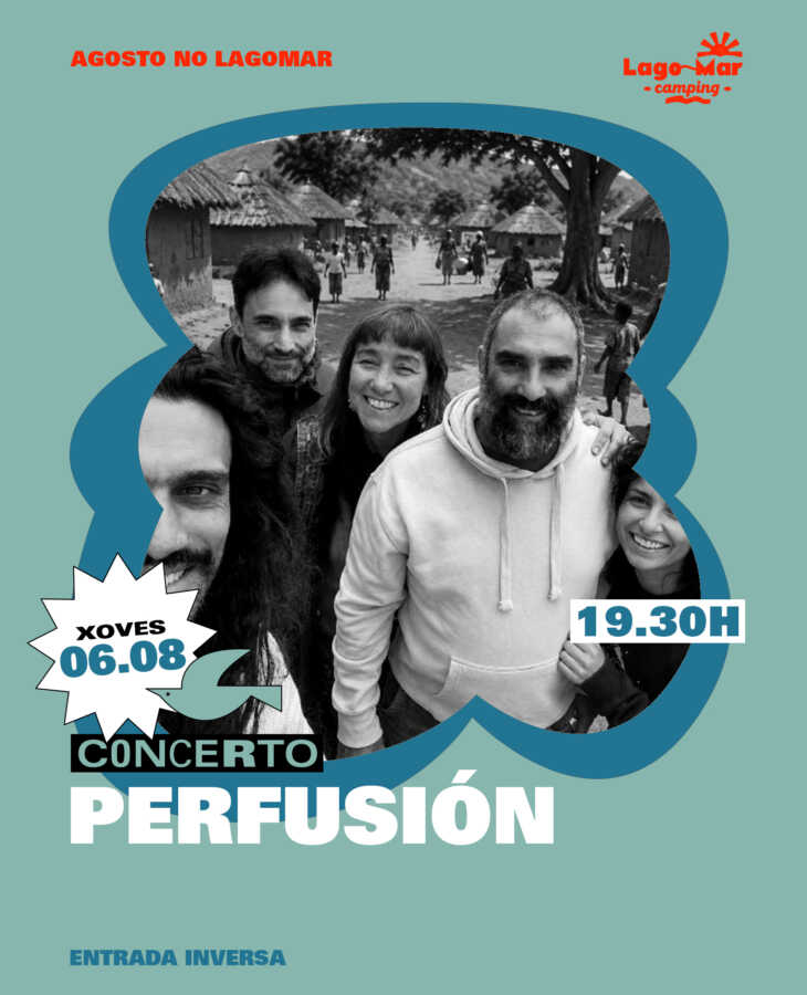 Cartel del concierto de Perfusión en Lagomar Camping el 6 de agosto de 2026