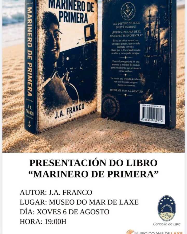 Presentación del libro Marinero de Primera de J. A. Franco en el Museo do Mar de Laxe