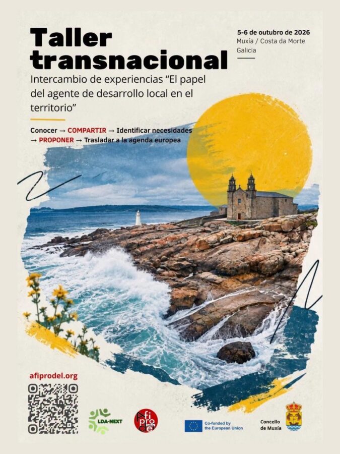 Cartel del Taller transnacional LDA-NEXT en Muxía, 5 y 6 de octubre de 2026