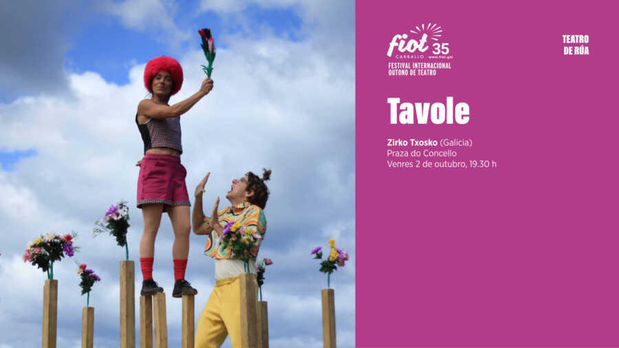 Cartel de Tavole de Zirko Txosko no FIOT 2026 de Carballo
