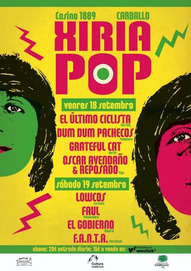 Cartel del festival Xiria Pop 2026 en Carballo